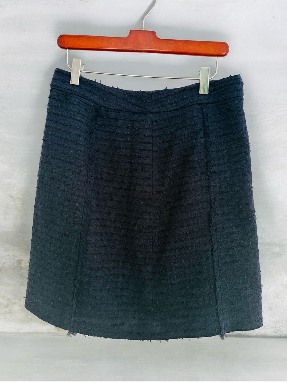 Brooks Brothers Navy Blue A-Line Tweed Skirt